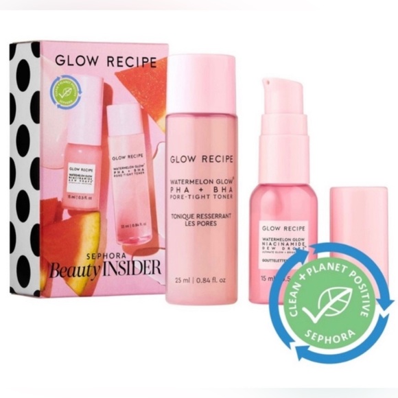 1 Glow Recipe Mini Gift Set: Watermelon Glow Toner & Niacinamide Dew Drops Serum - Picture 2 of 3